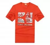 tee shirt hugo boss 2019U  chaud hommes round neck bs2282 orange